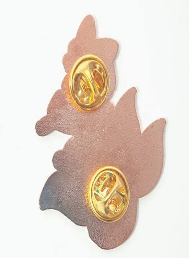 Untitled Pink Four-Tailed Fox Flower Sakura Japanese Enamel Pin Novelty Brooch Buttons Jewelry for Jackets Jeans Backpack Cloth Lapel Bag Hat Gift for Anime Kitsune Lovers Women Girl Boy - Image 2